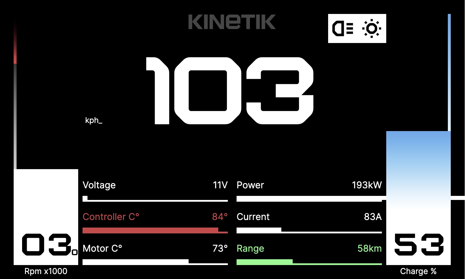 Motorcycle Dashboard screenshot 1